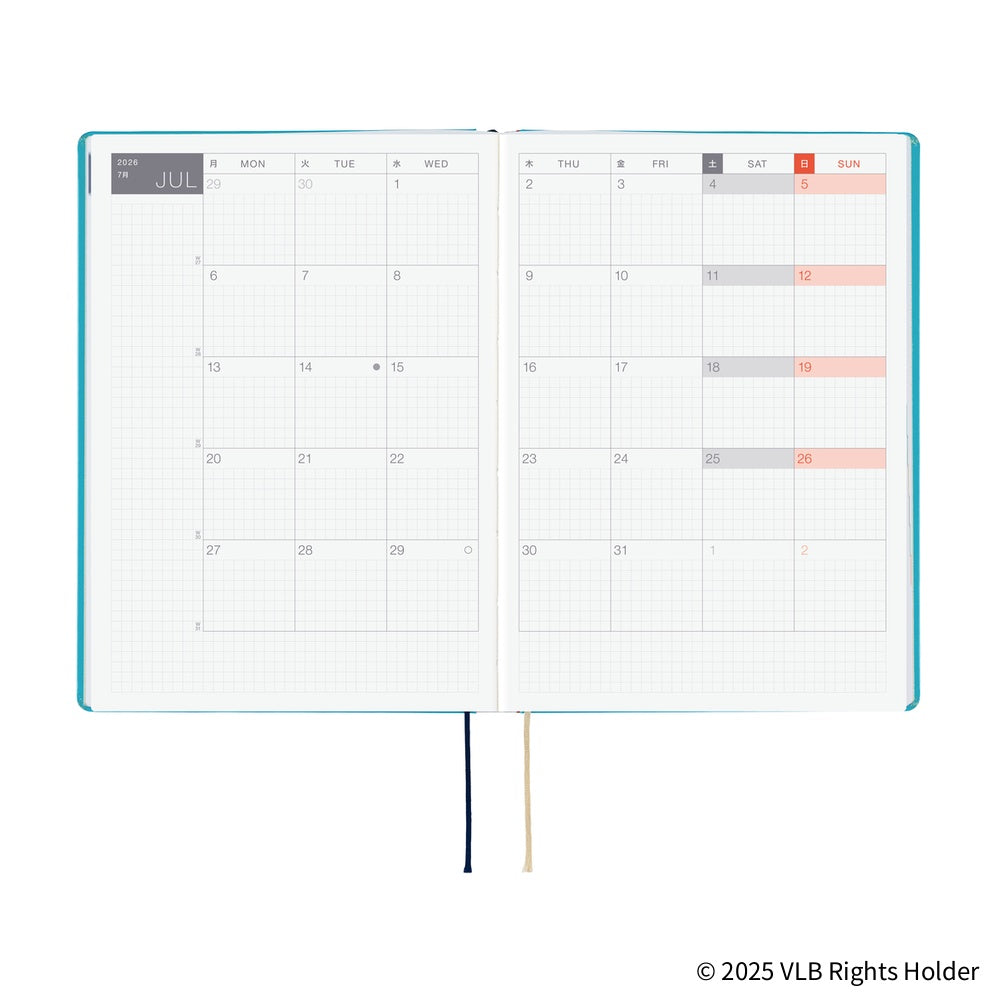 Hobonichi Techo 2026 A5 HON ENG - Virginia Lee Burton: The Little House