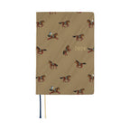 Front cover of Hobonichi Techo 2026 A6 diary featuring beige horse pattern