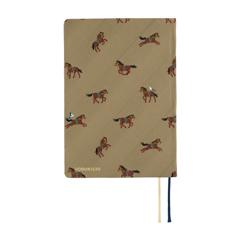 Hobonichi Techo 2026 A6 HON ENG - Bow & Tie: Galloping Horses