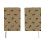 Hobonichi Techo 2026 A6 diary with beige woven horse cover and gold lettering