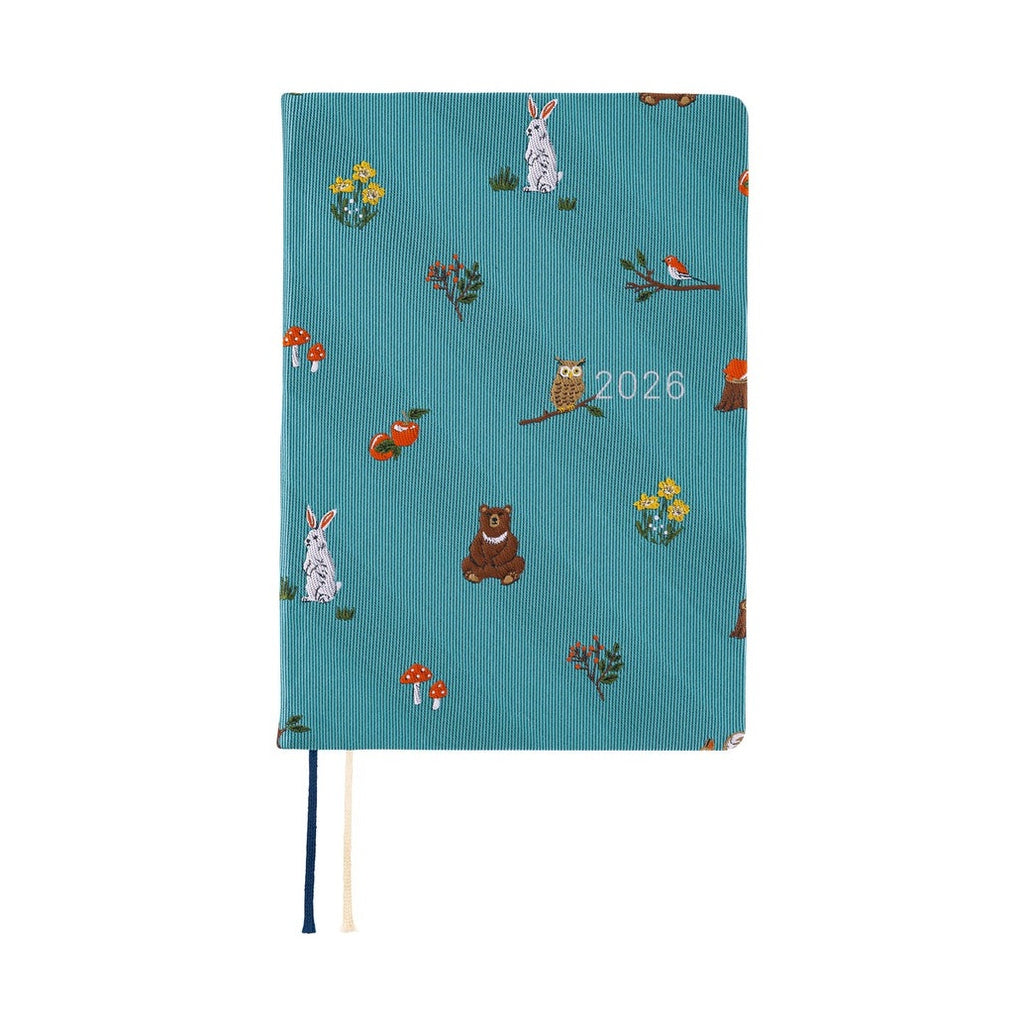 Hobonichi Techo 2026 A6 HON ENG - Bow & Tie: In the Forest