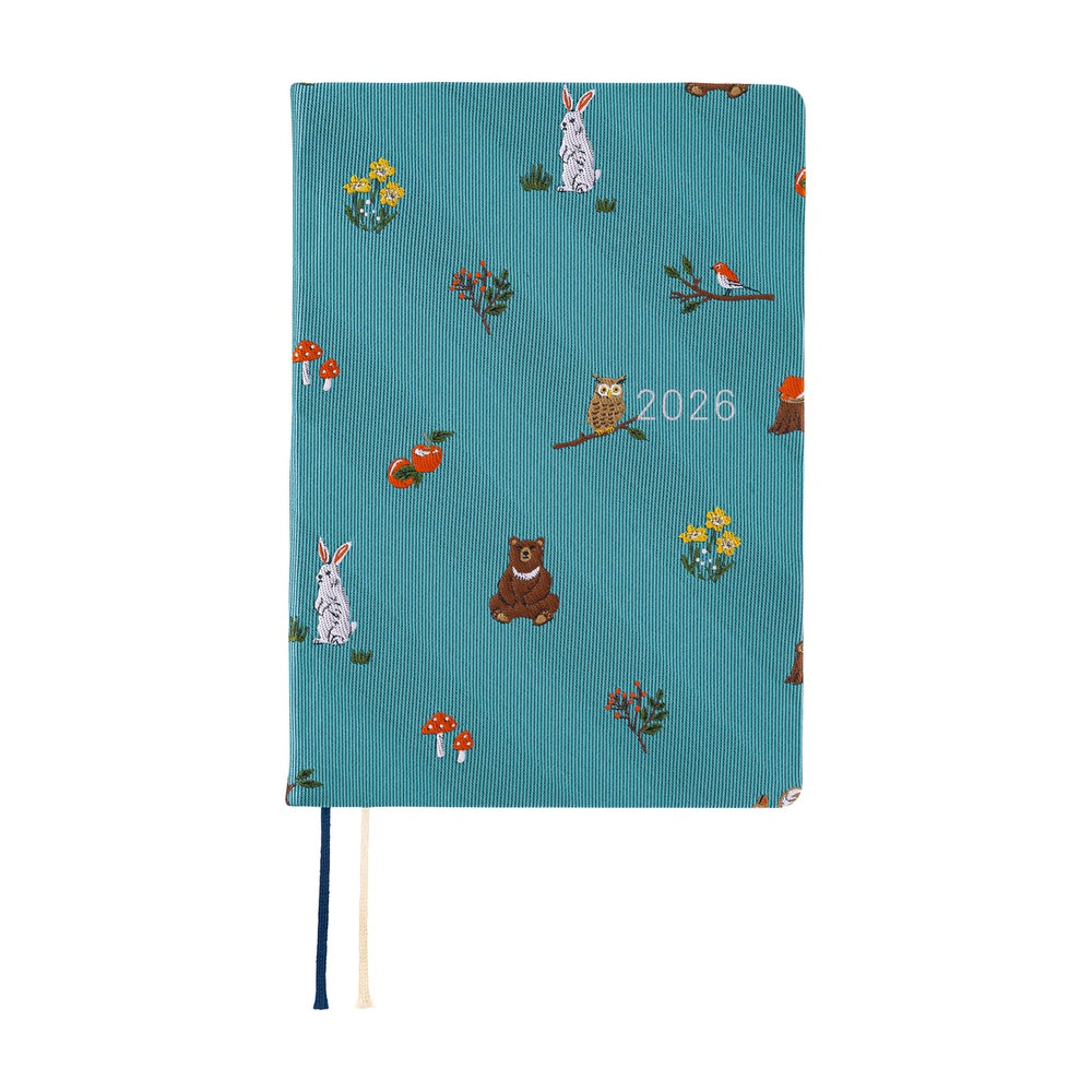 Hobonichi Techo 2026 A6 HON ENG - Bow & Tie: In the Forest