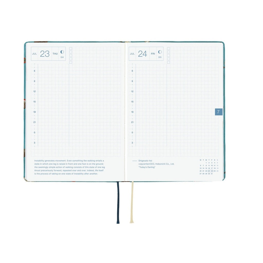 Hobonichi Techo 2026 A6 HON ENG - Bow & Tie: In the Forest