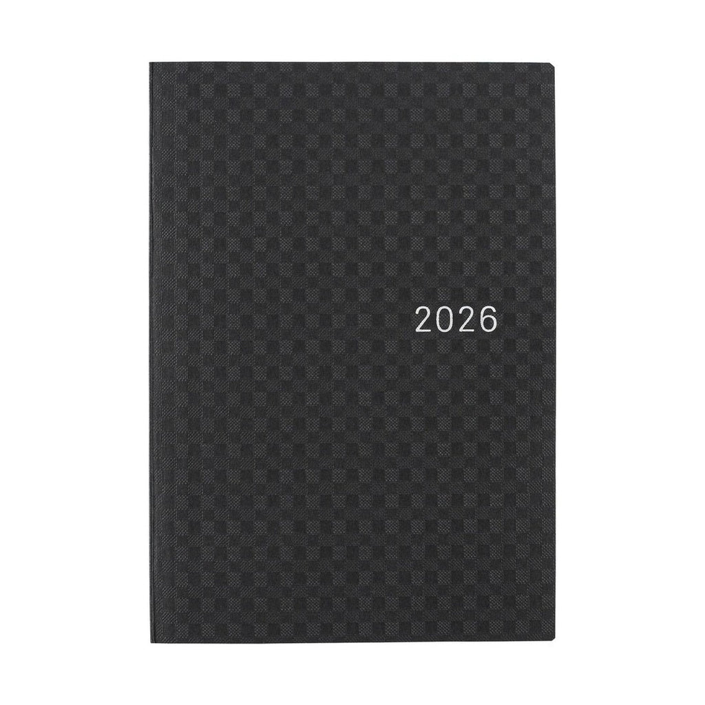 Hobonichi Techo 2026 A6 HON ENG - Paper Series: Black Gingham