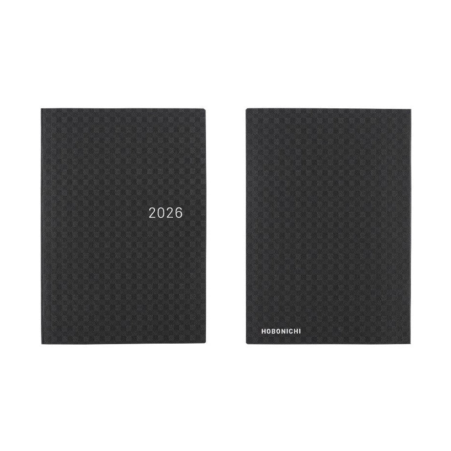 Hobonichi Techo 2026 A6 HON ENG - Paper Series: Black Gingham