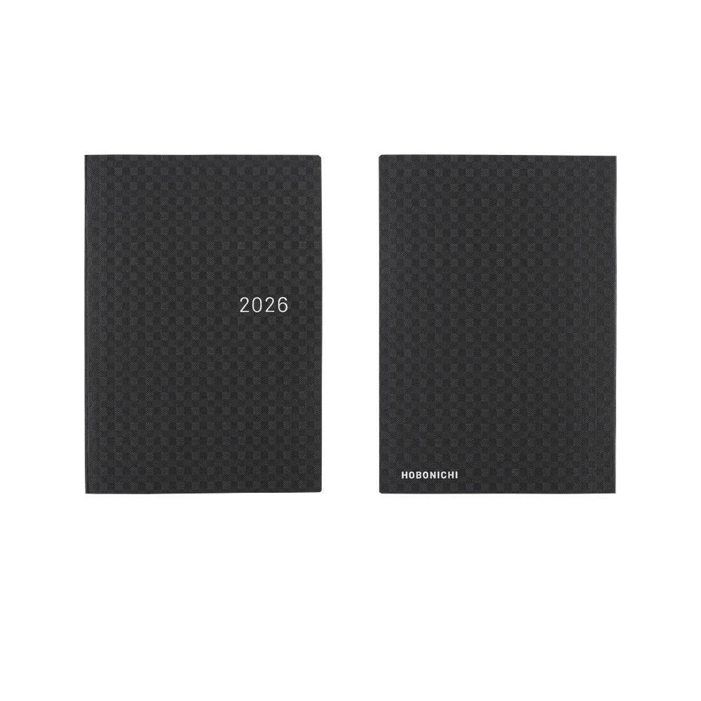 Hobonichi Techo 2026 A6 HON ENG - Paper Series: Black Gingham