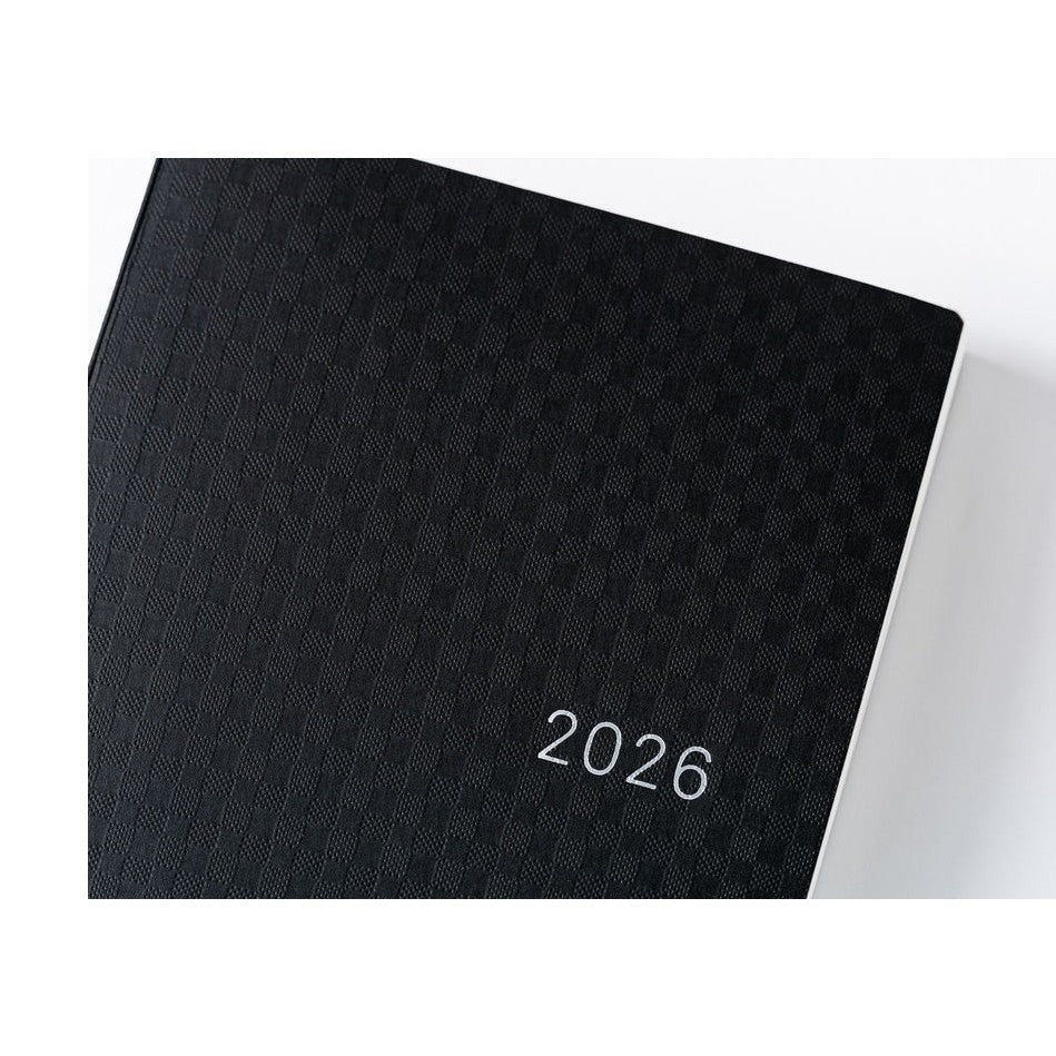 Hobonichi Techo 2026 A6 HON ENG - Paper Series: Black Gingham