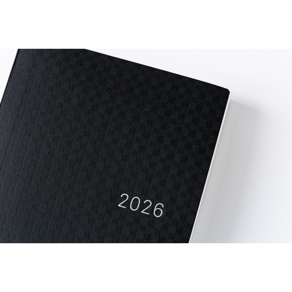 Hobonichi Techo 2026 A6 HON ENG - Paper Series: Black Gingham