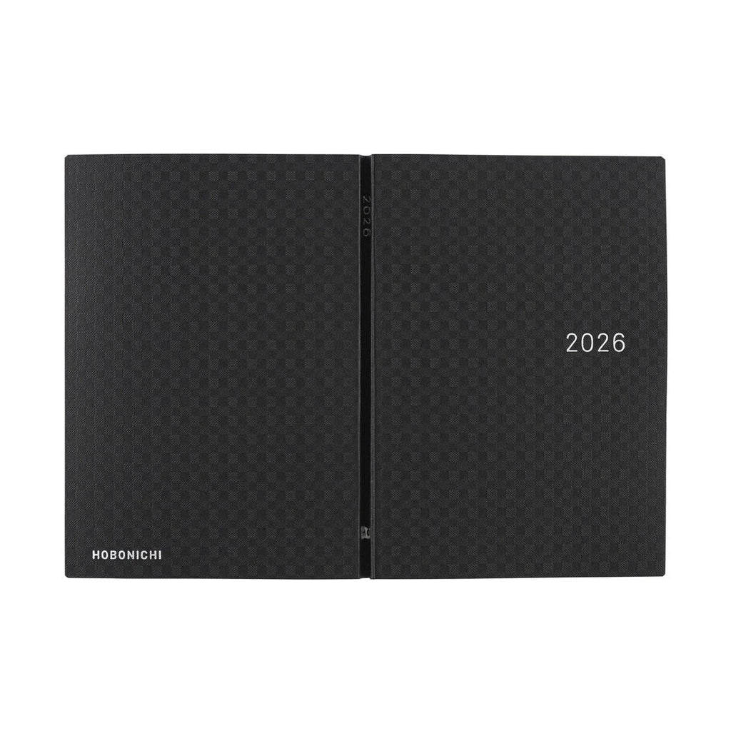 Hobonichi Techo 2026 A6 HON ENG - Paper Series: Black Gingham