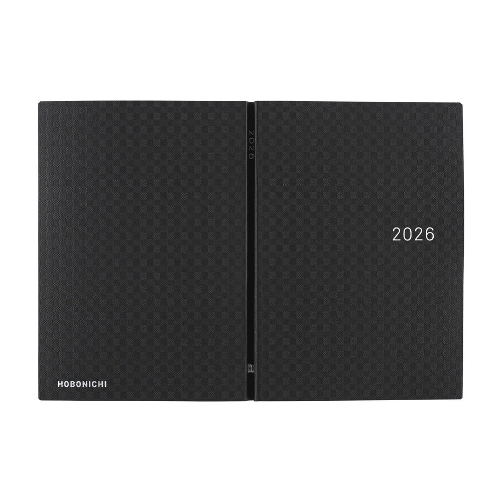 Hobonichi Techo 2026 A6 HON ENG - Paper Series: Black Gingham