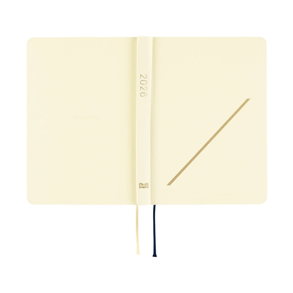 Hobonichi Techo 2026 A6 HON ENG - Slash Ivory