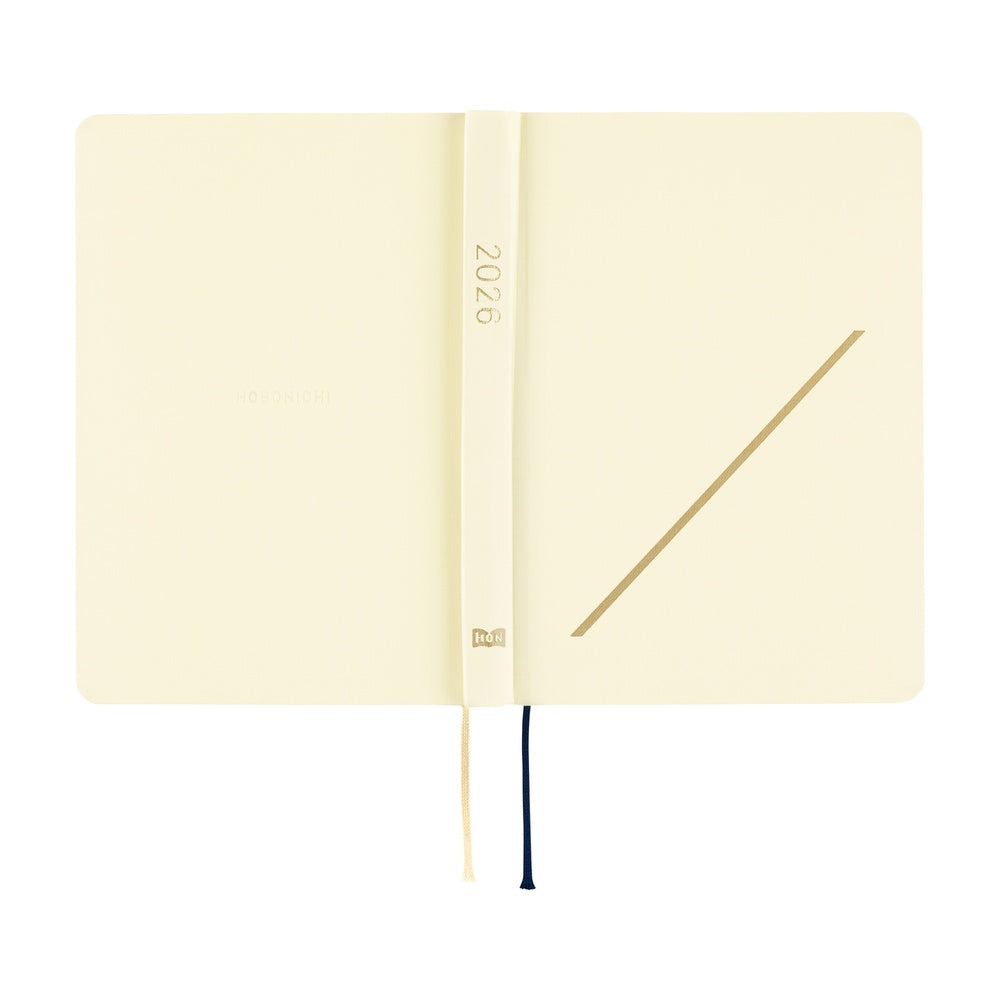 Hobonichi Techo 2026 A6 HON ENG - Slash Ivory