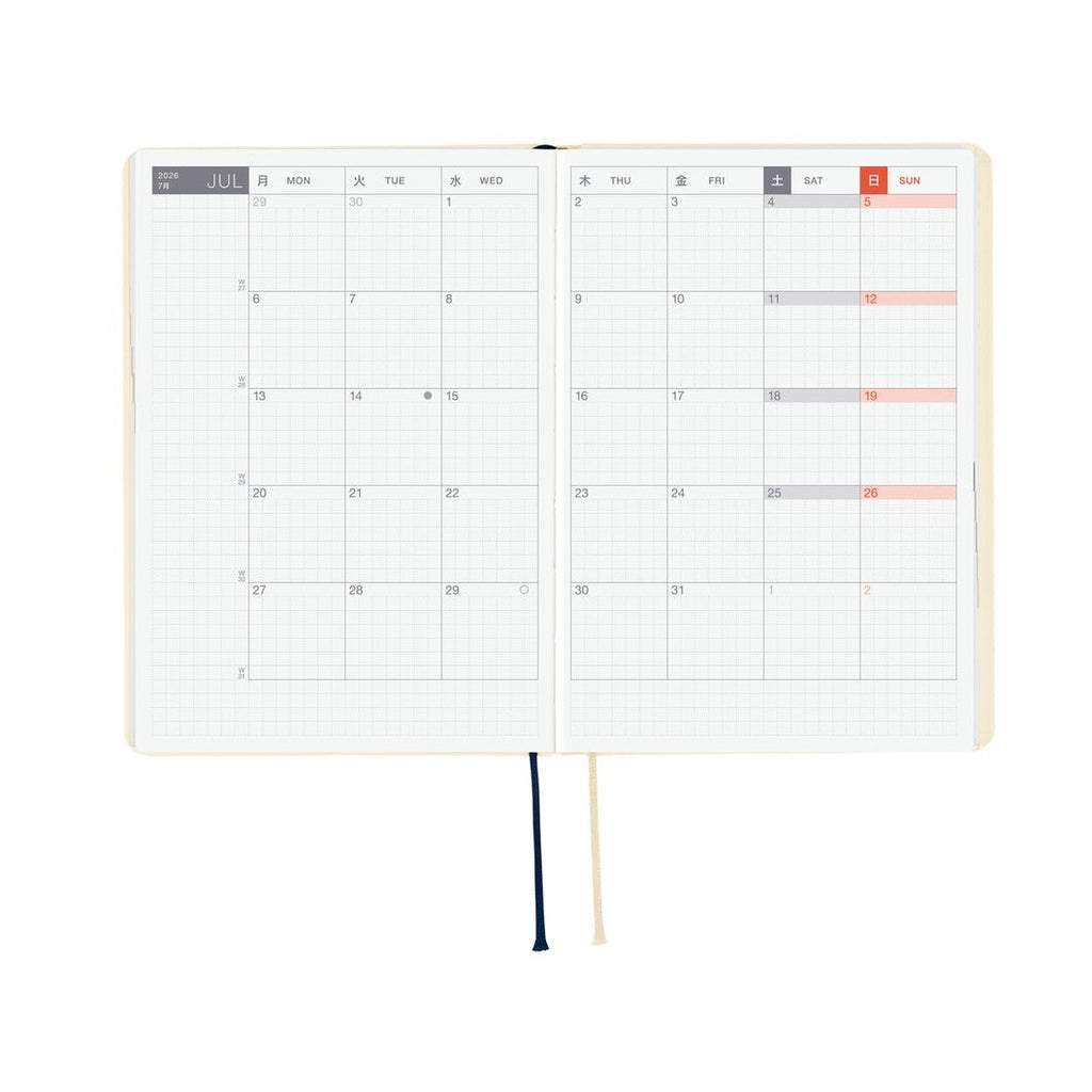 Hobonichi Techo 2026 A6 HON ENG - Slash Ivory