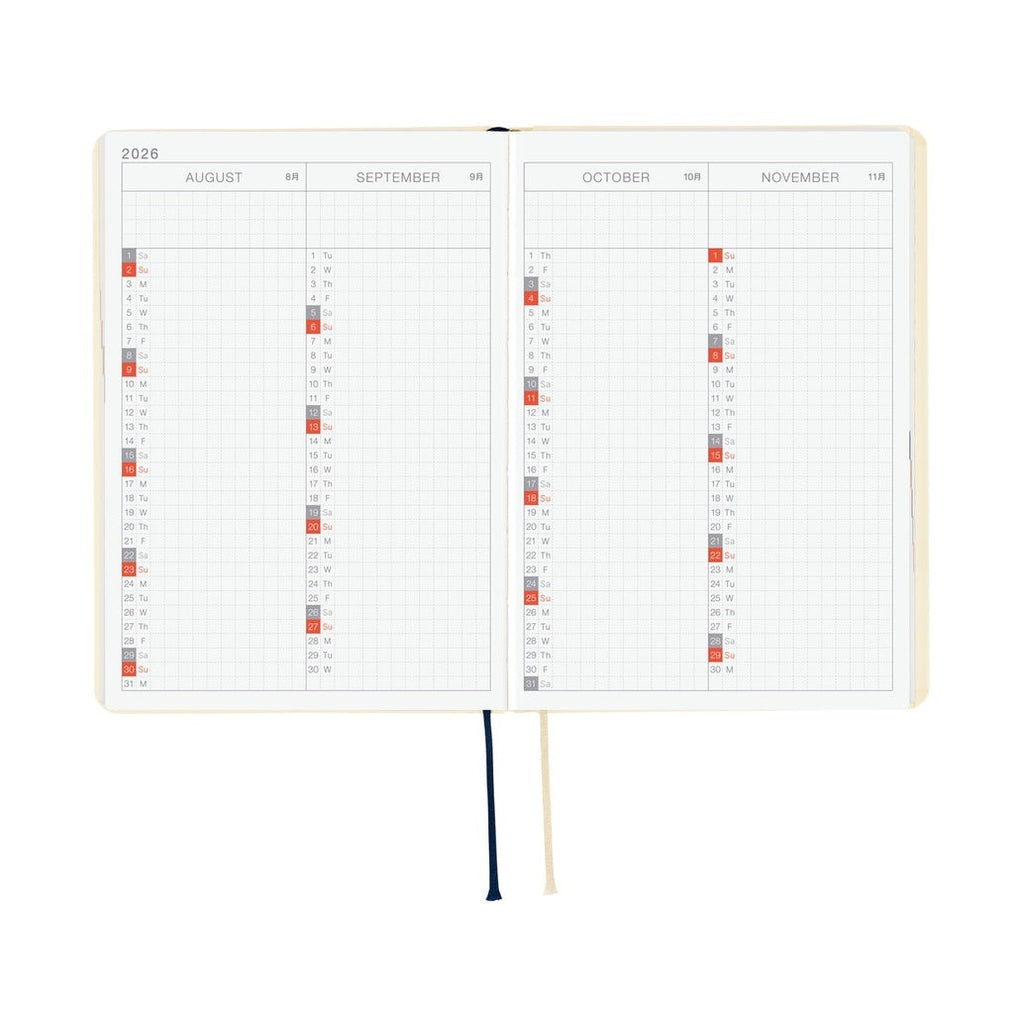 Hobonichi Techo 2026 A6 HON ENG - Slash Ivory