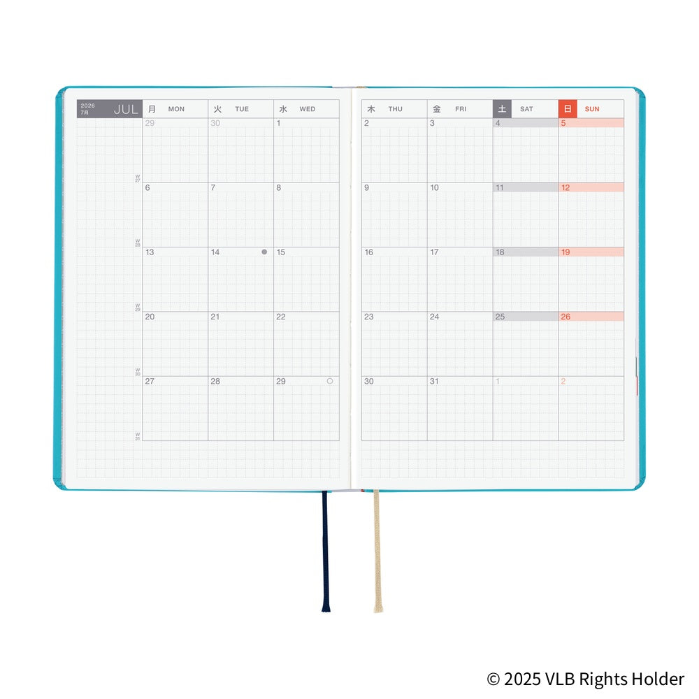 Hobonichi Techo 2026 A6 HON ENG - Virginia Lee Burton: The Little House