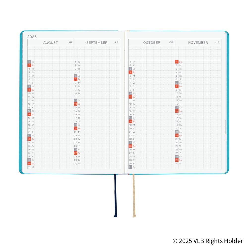 Hobonichi Techo 2026 A6 HON ENG - Virginia Lee Burton: The Little House