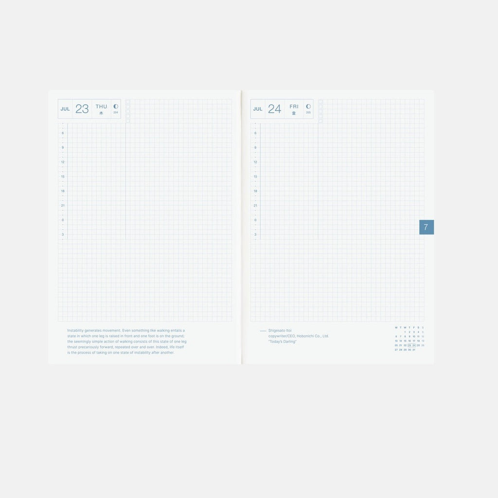 Hobonichi Techo 2026 Cousin Book - A5 size/Daily/Jan start/Mon start - English