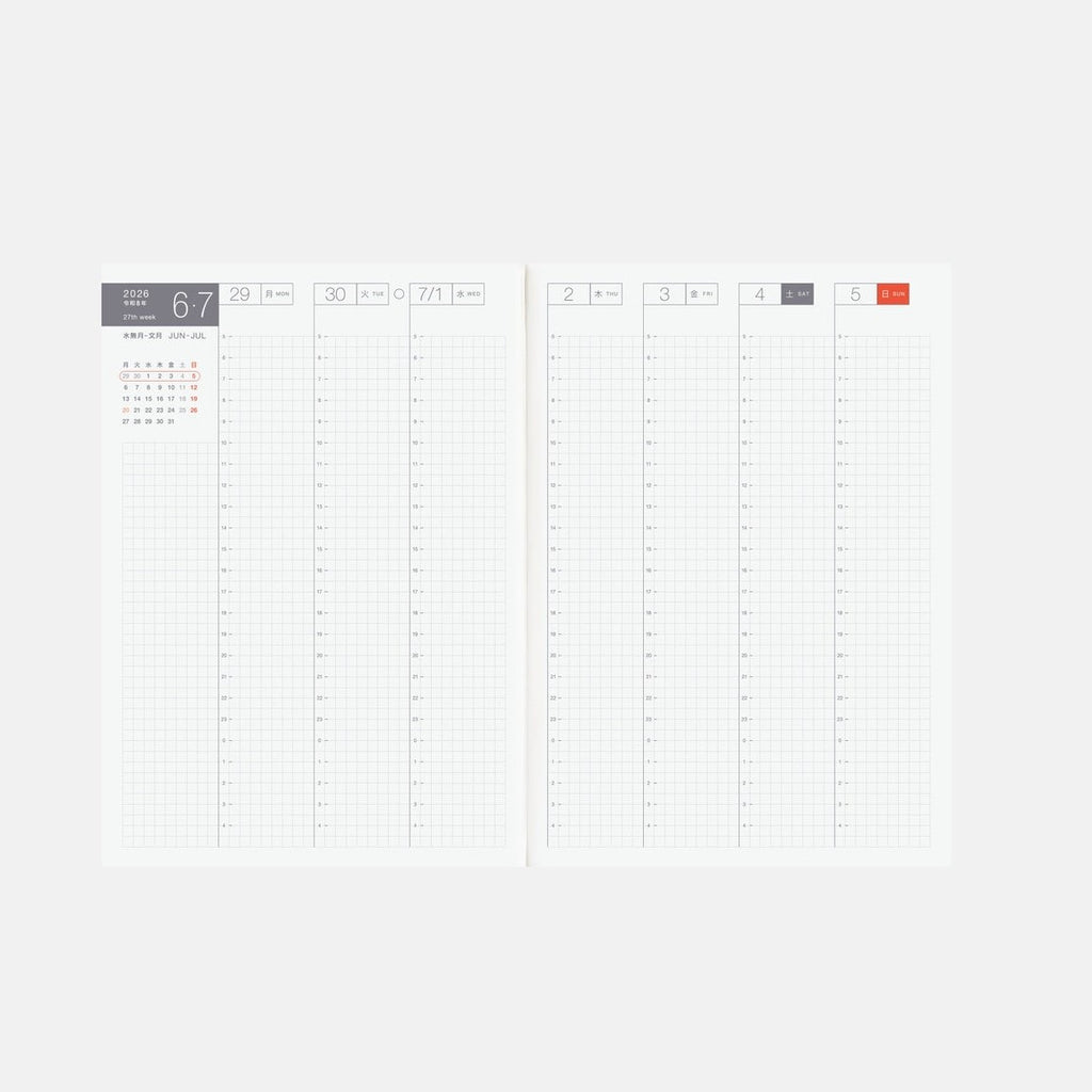 Hobonichi Techo 2026 Cousin Book - A5 size/Daily/Jan start/Mon start - Japanese