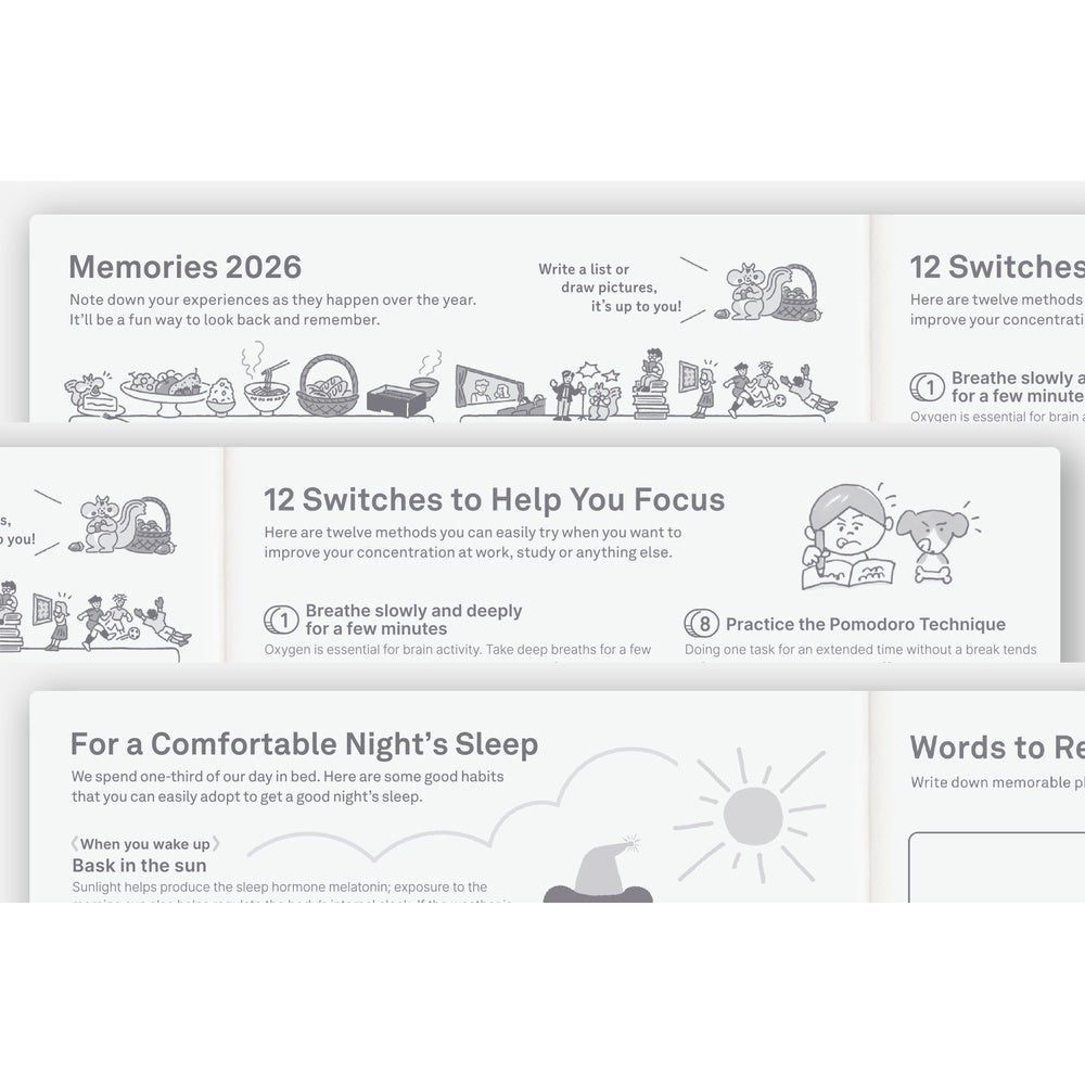 Hobonichi Techo 2026 Cousin Book - A5 size/Daily/Jan start/Mon start - English