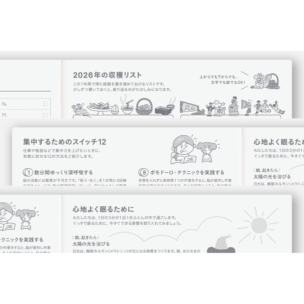 Hobonichi Techo 2026 Japanese Cousin Book A5 size/Daily/Apr start/Mon start