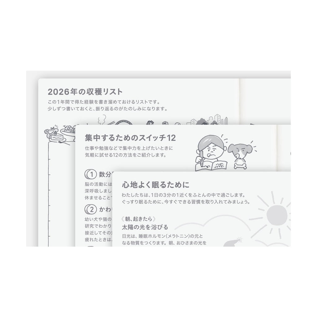 Hobonichi Techo 2026 Japanese Original Book A6 size/Daily/Apr start/Mon start