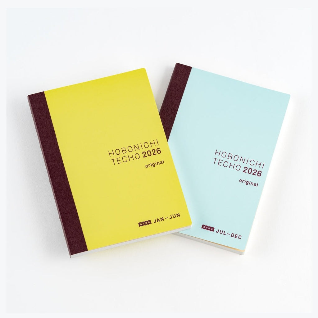 Hobonichi Techo 2026 Original Avec Books - A6 size/Daily 6-month x 2 book set/Jan start/Mon start - Japanese