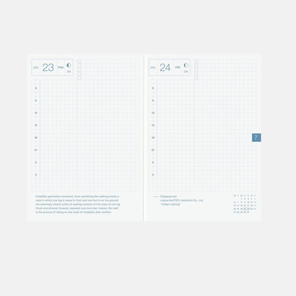 Hobonichi Techo 2026 Original Book - A6 size/Daily/Jan start/Mon start - English