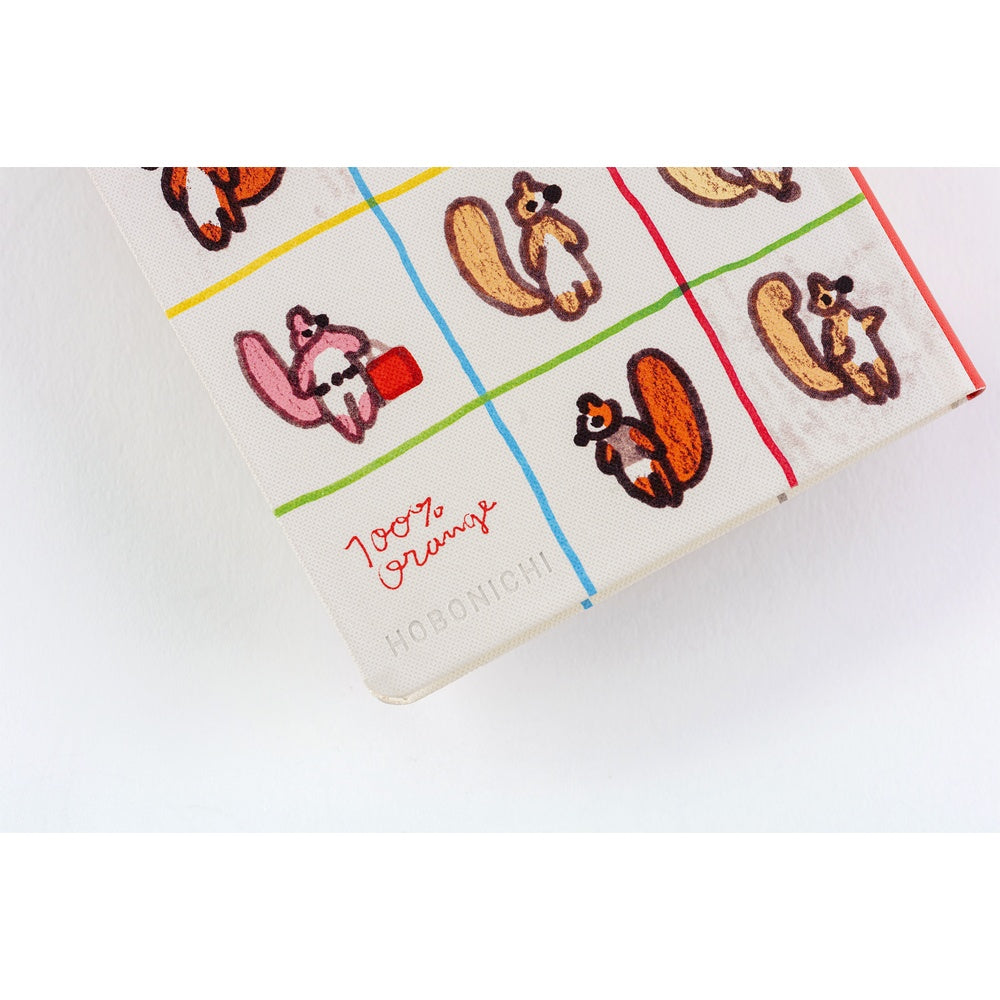 Hobonichi Techo 2026 Weeks ENG - 100%ORANGE: Squirrel’s Moving Day