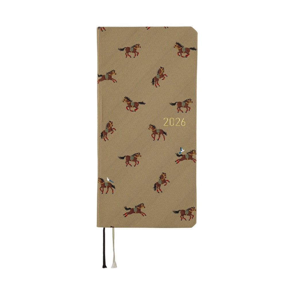 Hobonichi Techo 2026 Weeks ENG - Bow & Tie: Galloping Horses
