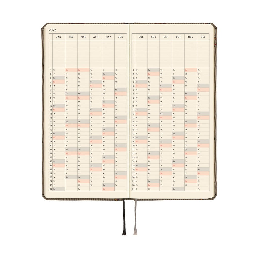 Hobonichi Techo 2026 Weeks ENG - Bow & Tie: Galloping Horses