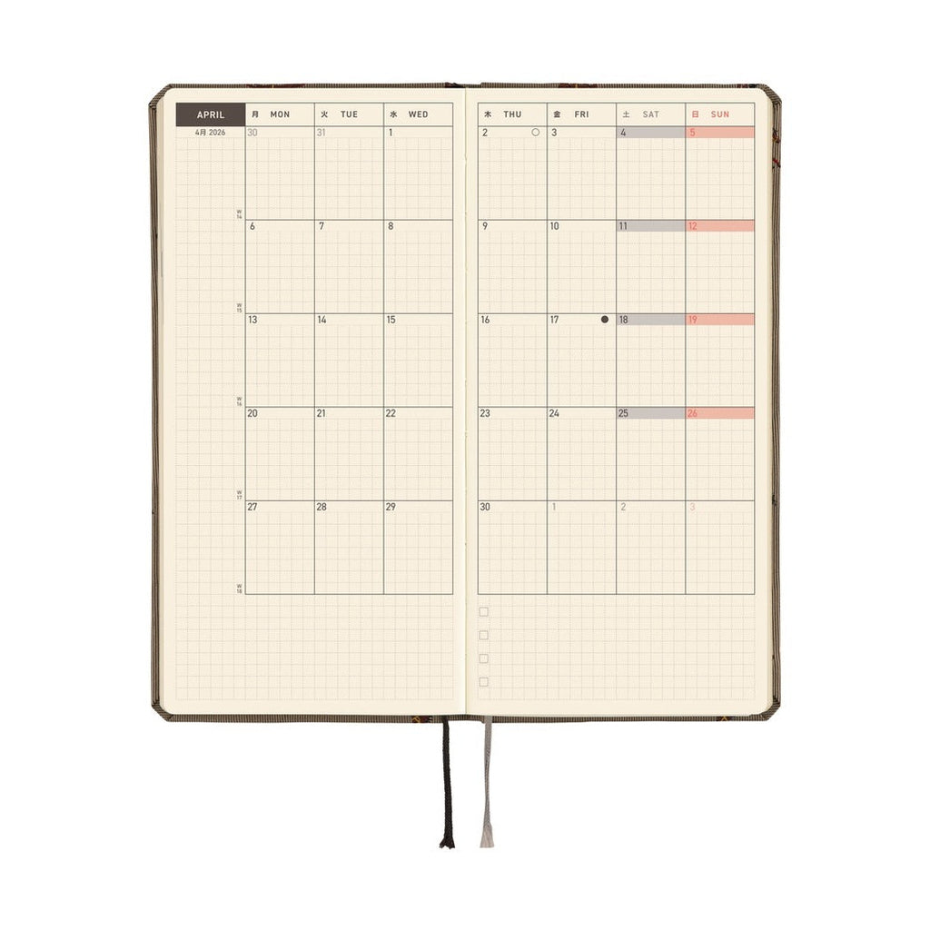 Hobonichi Techo 2026 Weeks ENG - Bow & Tie: Galloping Horses