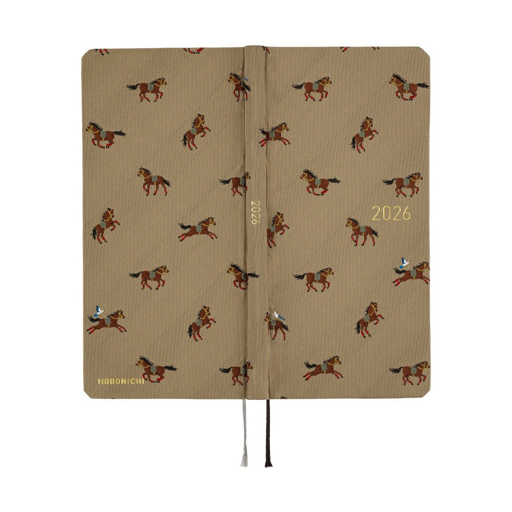 Hobonichi Techo 2026 Weeks ENG - Bow & Tie: Galloping Horses