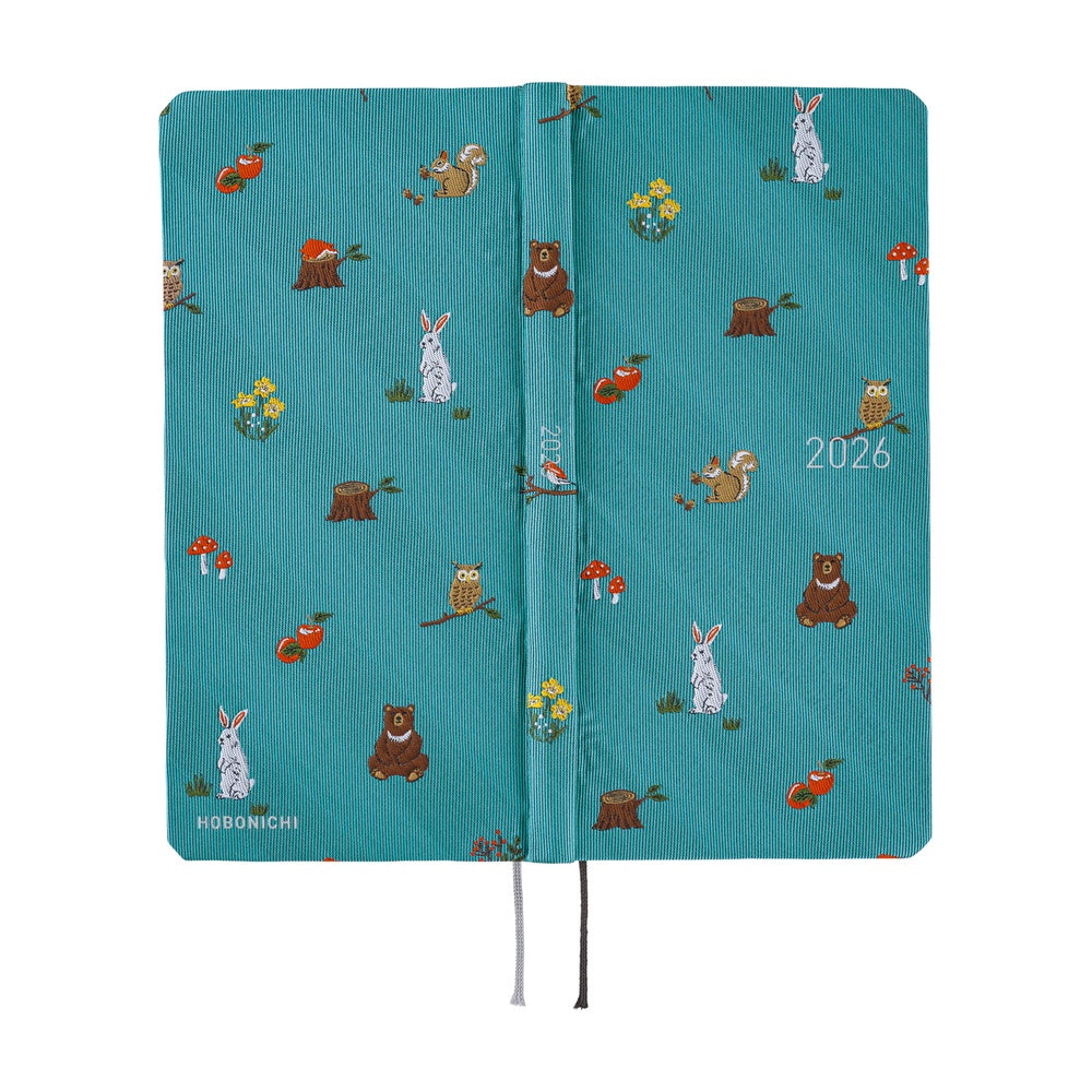 Hobonichi Techo 2026 Weeks ENG - Bow & Tie: In the Forest