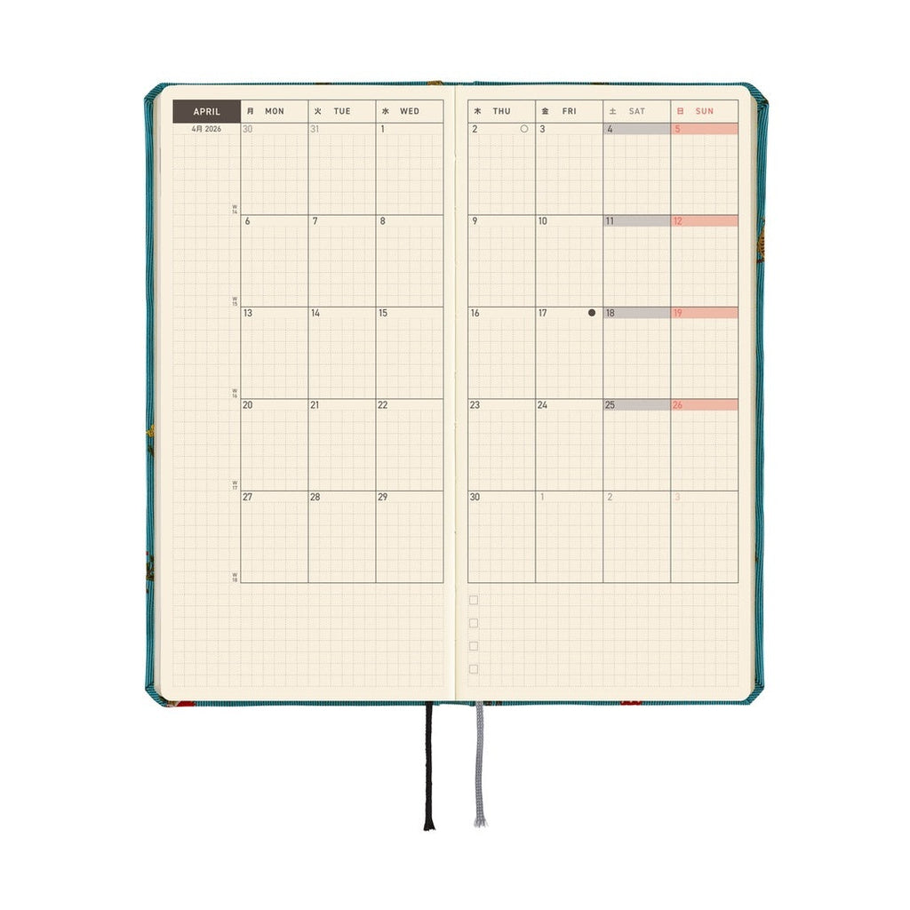 Hobonichi Techo 2026 Weeks ENG - Bow & Tie: In the Forest