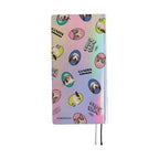 Hobonichi Techo 2026 Weeks ENG upright view featuring holographic cat dog pattern cover