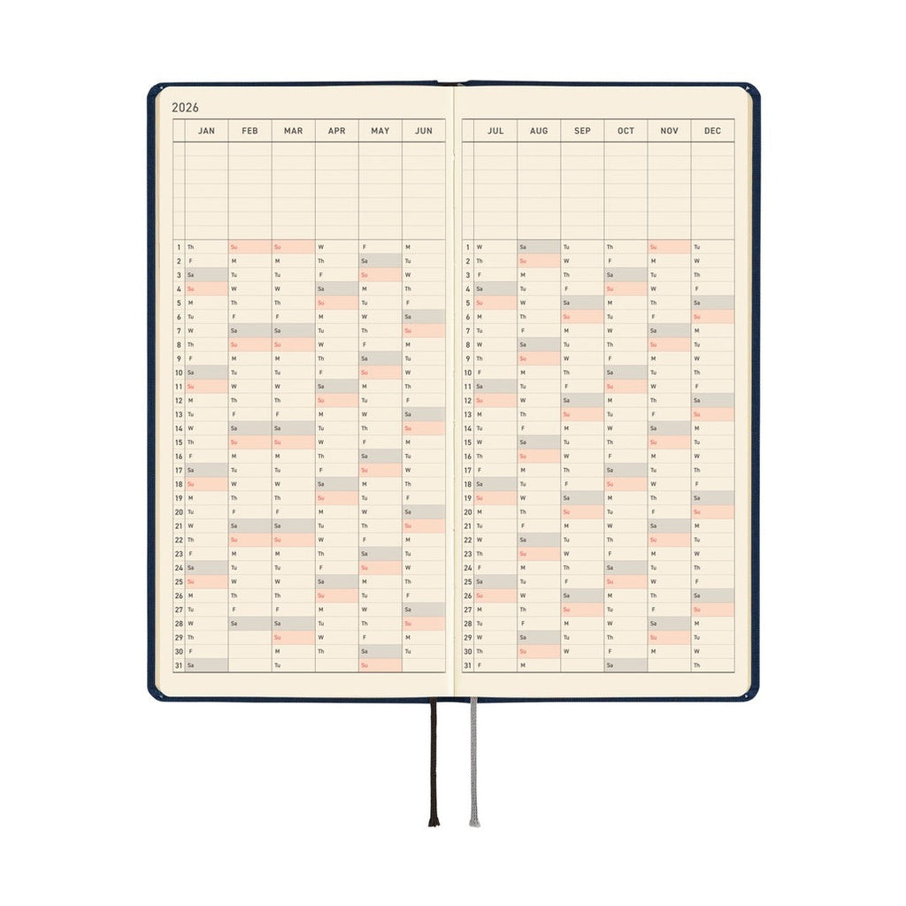 Hobonichi Techo 2026 Weeks ENG - Colors: Cosmo Blue