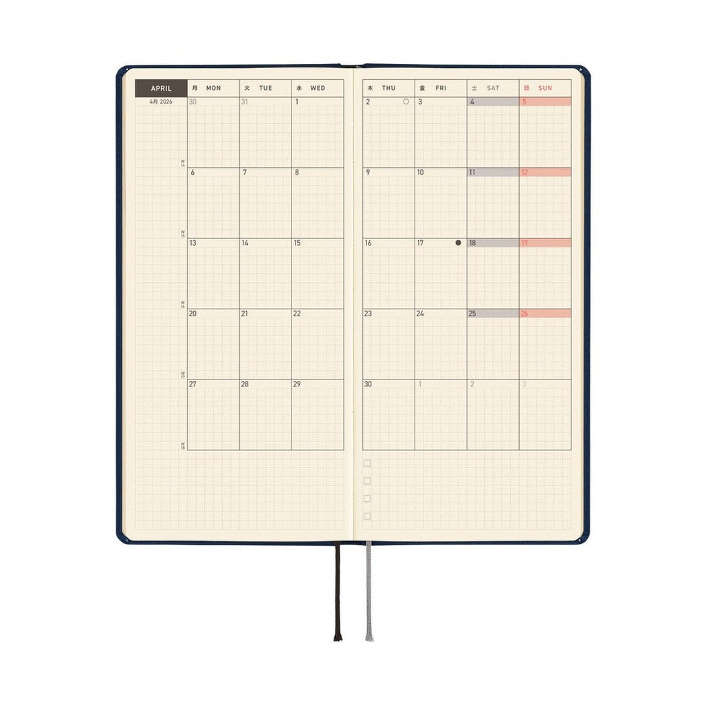 Hobonichi Techo 2026 Weeks ENG - Colors: Cosmo Blue