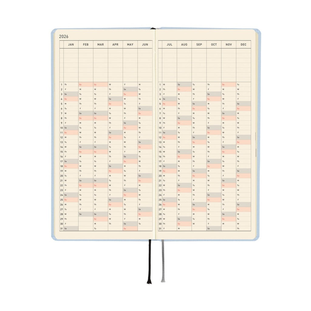 Hobonichi Techo 2026 Weeks ENG - Colors: Sky Mist