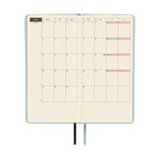 Hobonichi Techo 2026 Weeks ENG - Leather: Snow Blue