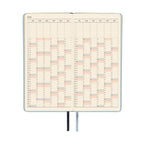 Hobonichi Techo 2026 Weeks ENG - Leather: Snow Blue