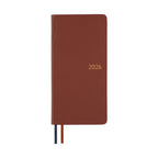 Hobonichi Techo 2026 Weeks ENG - Leather: Wine Brown