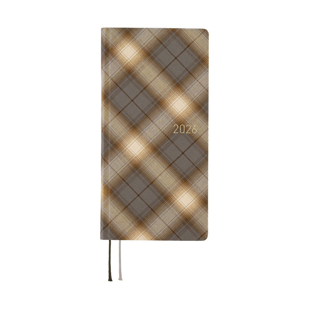 Hobonichi Techo 2026 Weeks ENG - Shirt Fabric: Foggy Plaid
