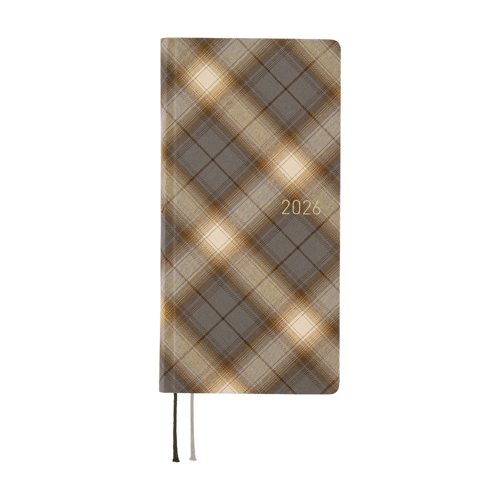 Hobonichi Techo 2026 Weeks ENG - Shirt Fabric: Foggy Plaid
