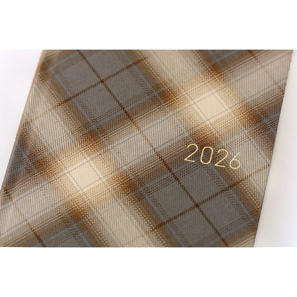 Hobonichi Techo 2026 Weeks ENG - Shirt Fabric: Foggy Plaid