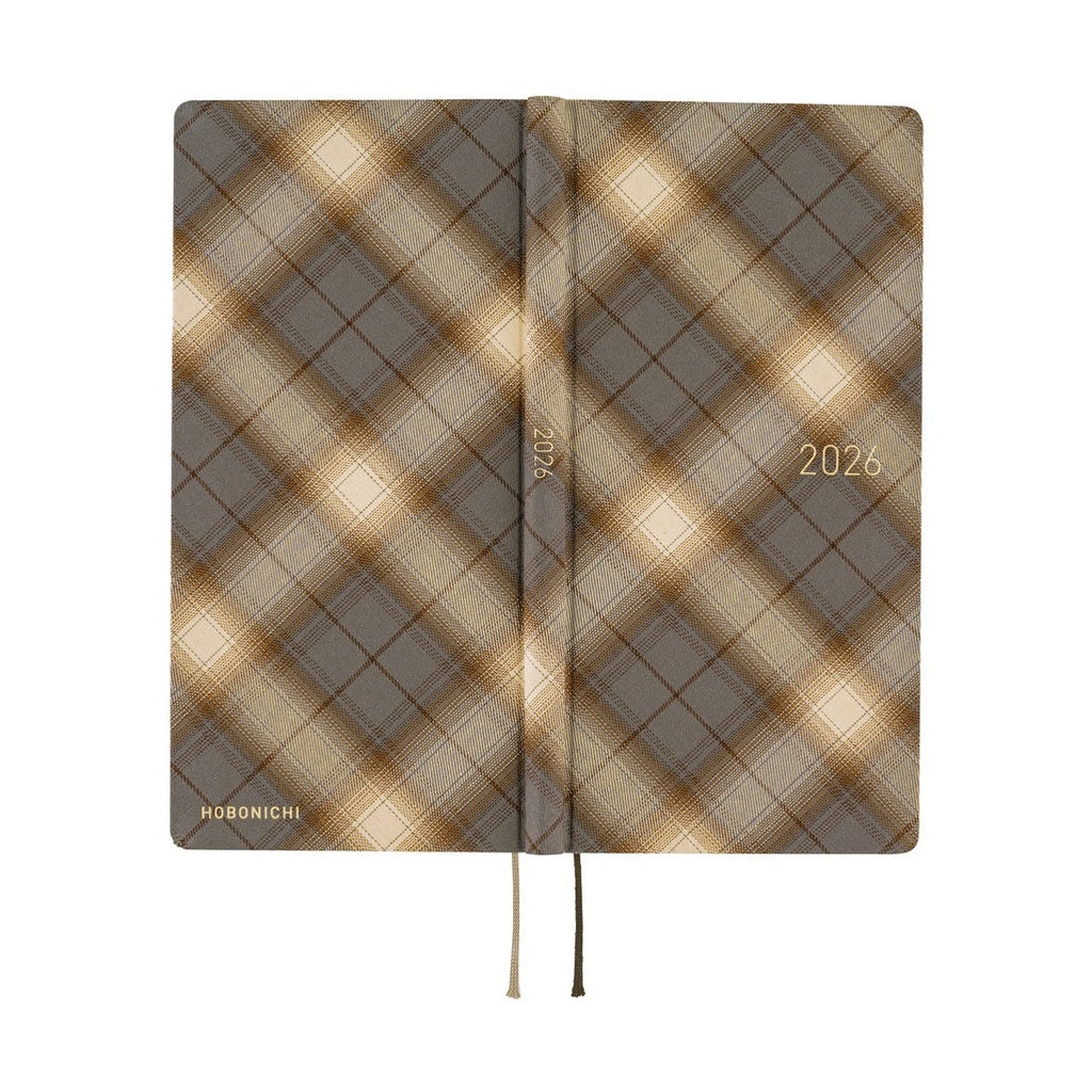 Hobonichi Techo 2026 Weeks ENG - Shirt Fabric: Foggy Plaid
