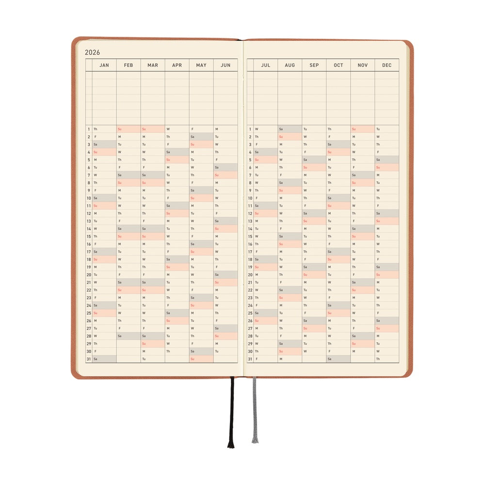 Hobonichi Techo 2026 Weeks ENG - Smooth: Milk Cocoa