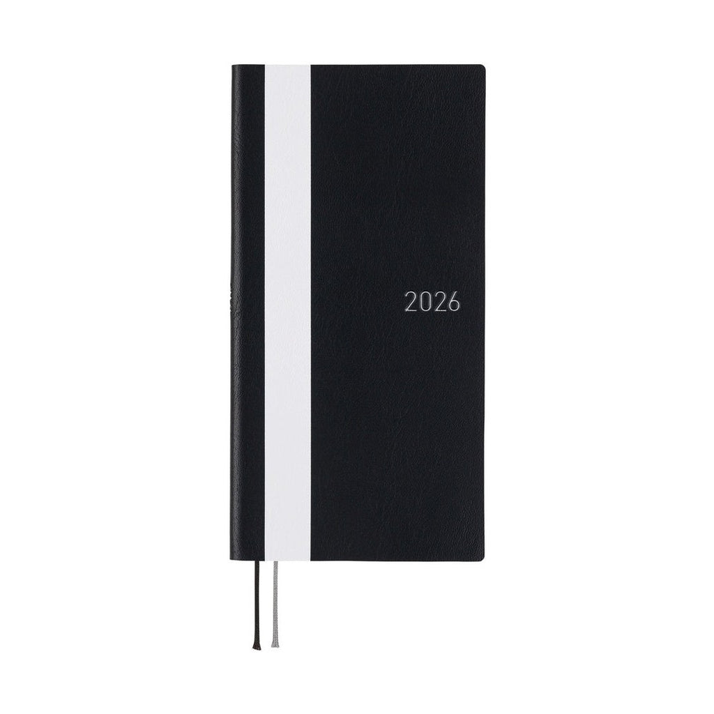 Hobonichi Techo 2026 Weeks ENG - White Line: Black