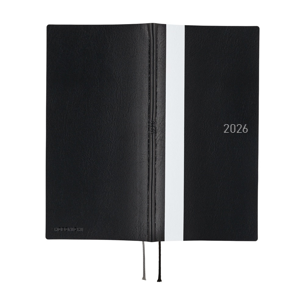 Hobonichi Techo 2026 Weeks ENG - White Line: Black