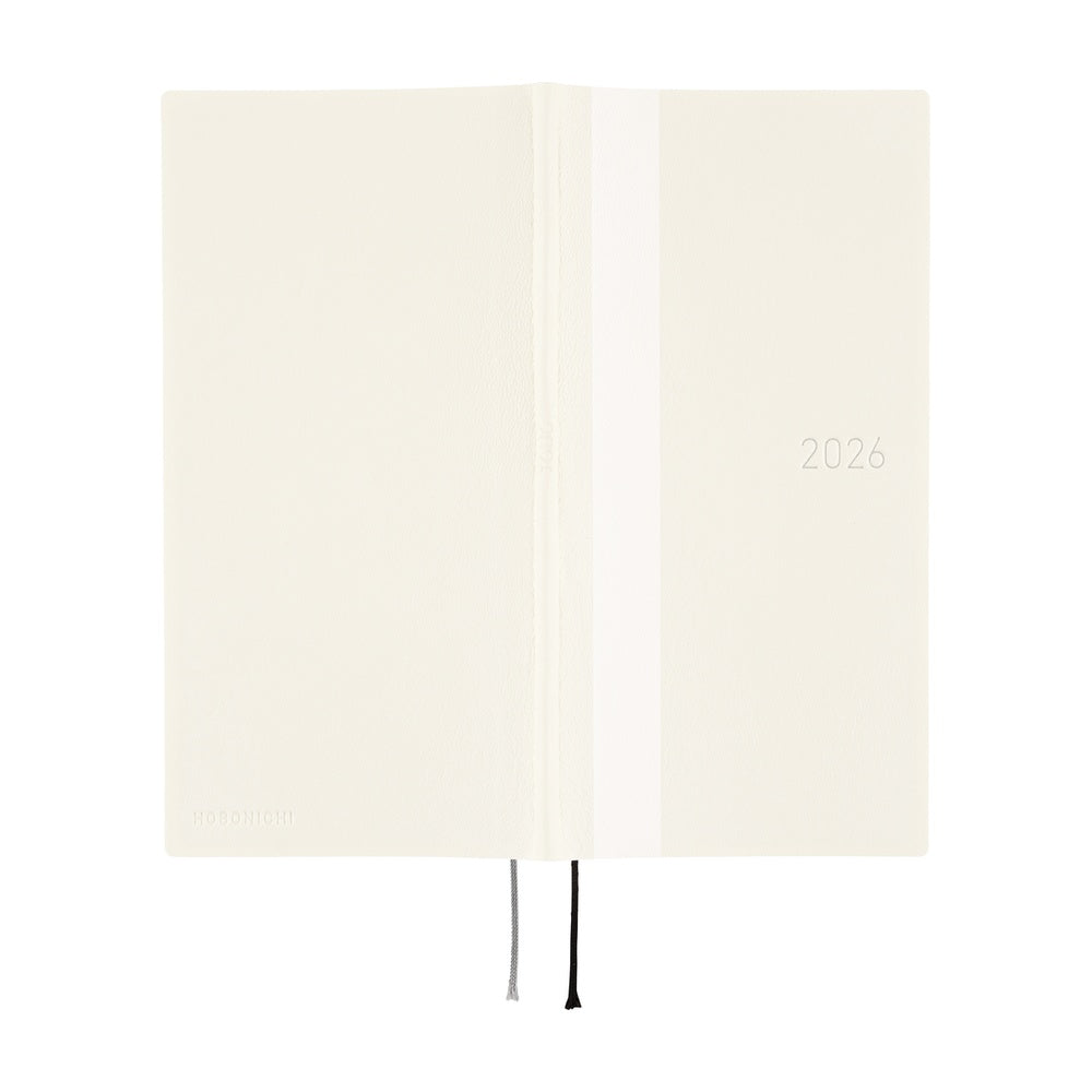 Hobonichi Techo 2026 Weeks ENG - White Line: Ivory