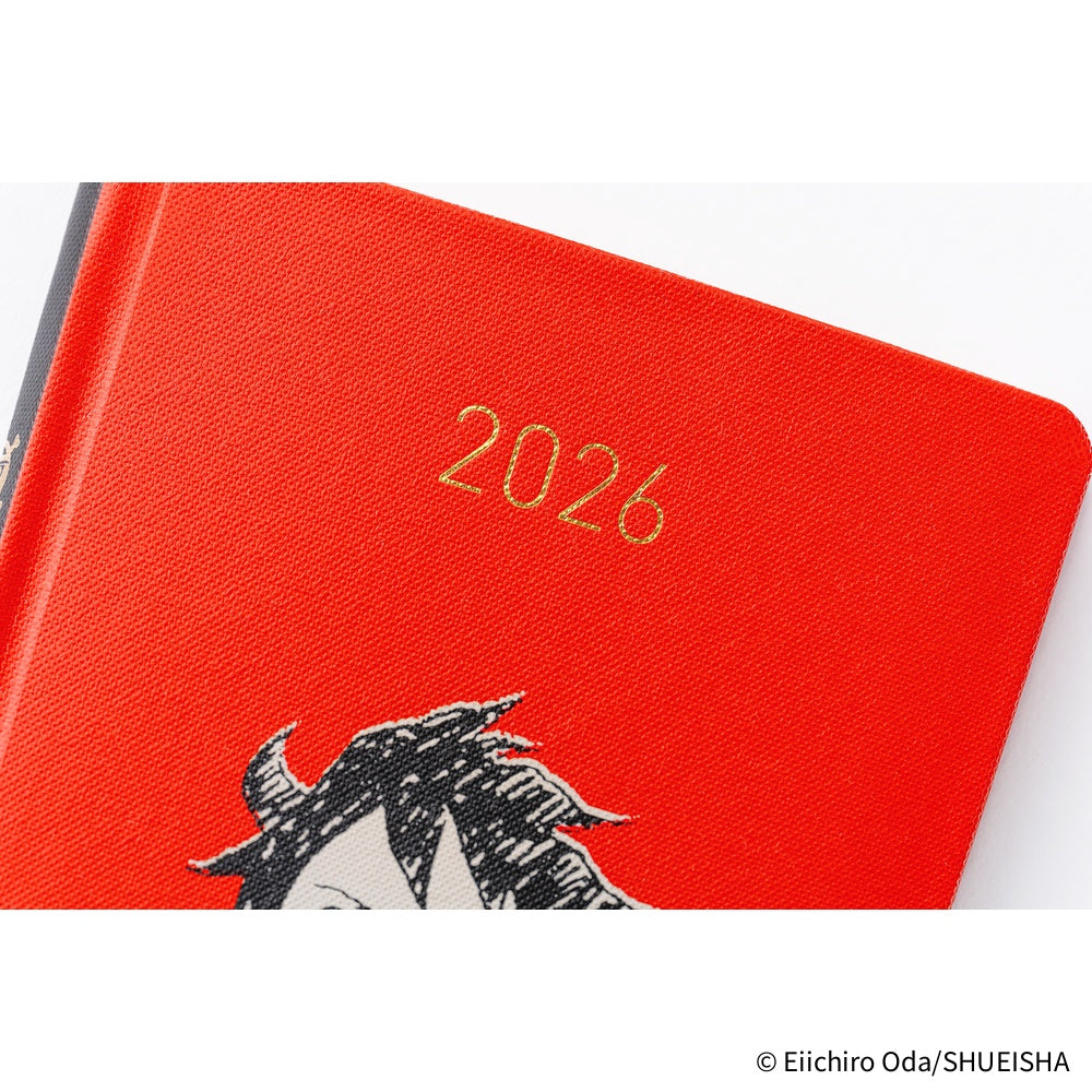 Hobonichi Techo 2026 Weeks JPN - ONE PIECE magazine: Straw Hat Luffy Red